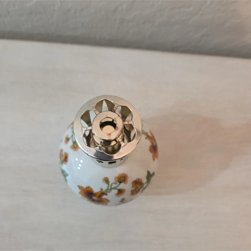 Vintage Berger Limoges France Floral Fragrance Lamp Diffuser